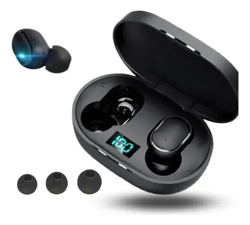 Fone De Ouvido Bluetooth 5.0 Sem Fio Tws E6s Cor Preto