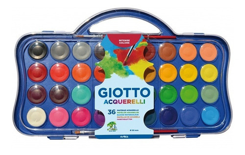 Acuarela 36 Colores 30mm Giotto