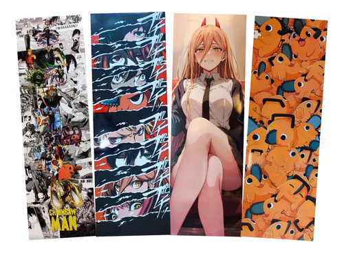 Chainsaw Man Set B 4 Posters Largos Plastificados Power 82cm
