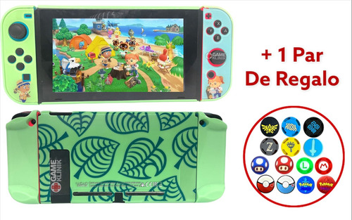 Funda Nintendo Switch Protector Case Acrílico + Thumb 24