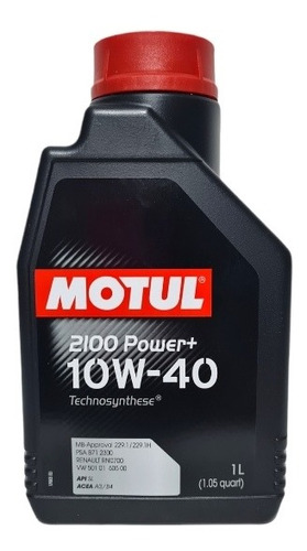 Aceite Semi Sintetico 10w40 , Marca Motul 2100 Power+