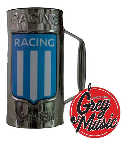 Vaso Guiro De Racing  3/4 L Grabado La Academia