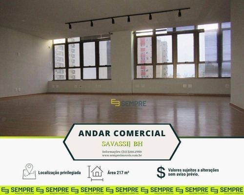 Imagem 1 de 22 de Andar Corporativo Pronto Para Locação, 217 M² - Savassi - Belo Horizonte/mg - Ac0110