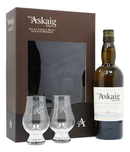 Whisky Port Askaig 8 Años Con 2 Copas De Regalo
