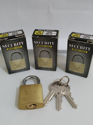 Candado Para Maleta, Bolso O Locker Security 25mm