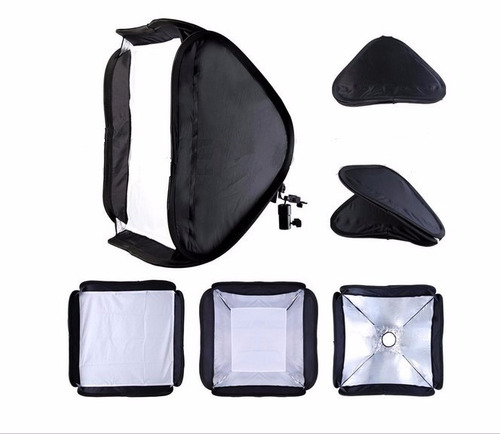 Imagen 2 de 5 de Softbox Godox 60x60 Para Speedlite Y Tripie 190cms