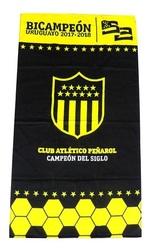 Toalla Peñarol De Baño 100 %algodón Marca Dohler