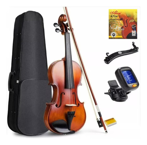 Violin Greko Vb301 4/4 Encordado+ Almohadilla+ Afinador+arco