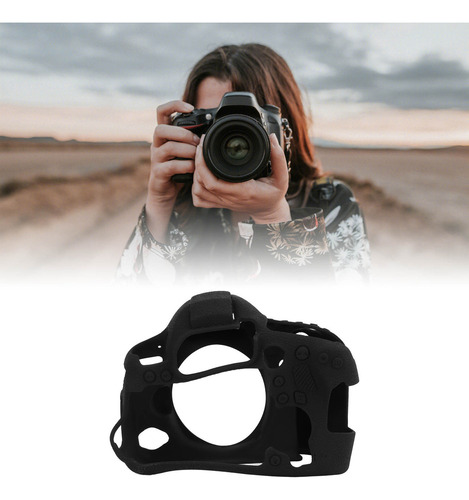 A Capa Protetora De Silicone Macio Para Câmera Canon 6d