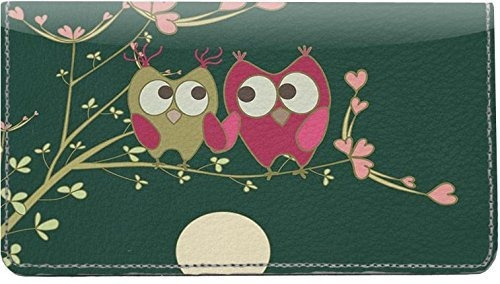 Owl Pareja De Cuero Chequera D266d