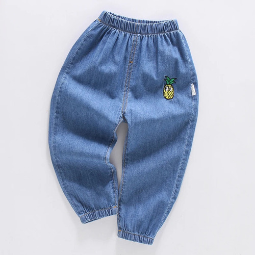 Jeans Para Niños, Vaqueros Cómodos De Algodón Para Bebés