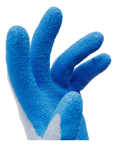 Guante De Algodon Con Palma De Latex Rugoso