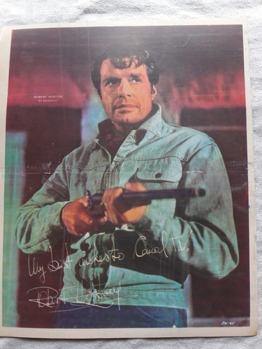 Antiguo Poster Canal Tv - El Forastero - Robert Horton