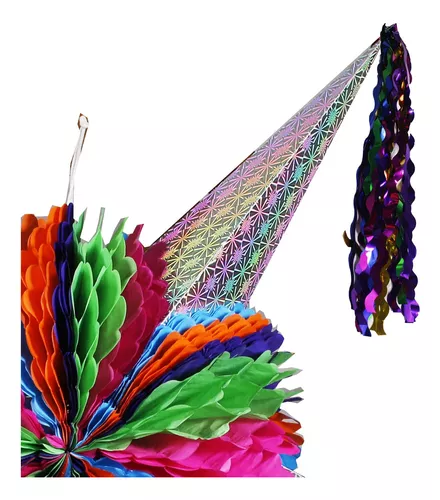 Piñata Mexicana De 5 Conos Tamaño Grande De 32 Pulgadas Gr