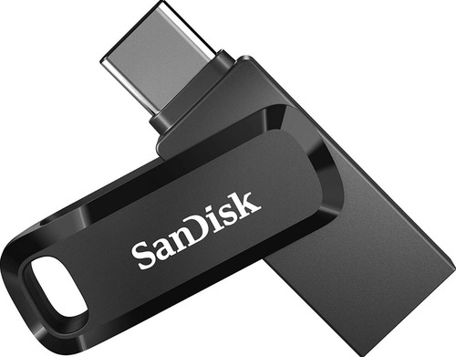 Pendrive SanDisk Ultra Dual Drive Go 128GB 3.1 Gen 1 preto e prateado