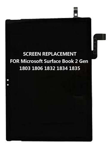 Para Microsoft Surface Book 2 Screen Replacement Gem 1803