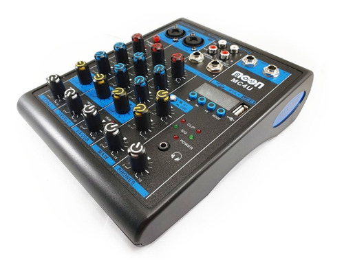 Consola Sonido Mixer Audio Usb Bluetooth Moon Mc4u