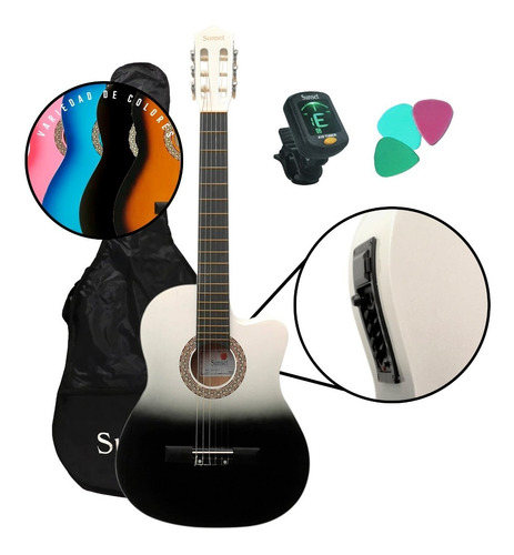 Guitarra Electrocriolla Clasica Criolla Eq + Accesorios