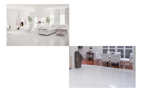 Porcelanato Liquido Branco Alto Brilho E Resistencia 2m2