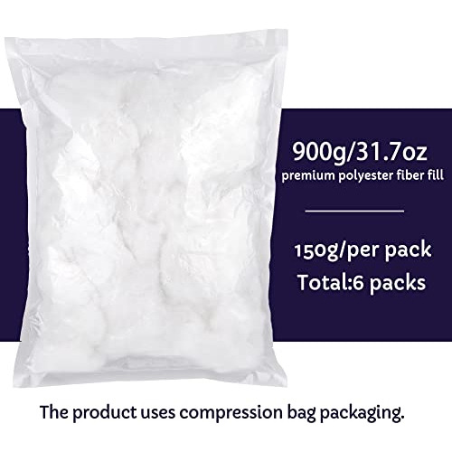 Relleno De Fibra De Poliéster Blanco De 900 G/31.7 Oz....