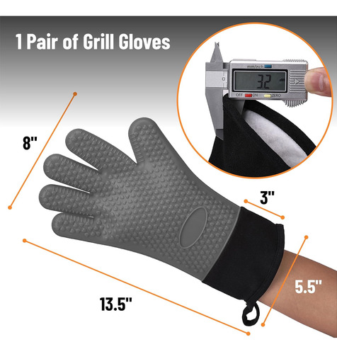 Guantes De Silicona Resistentes Al Calor Para Parrilla