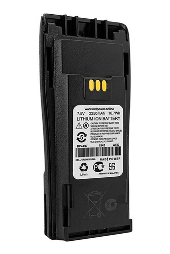 Batería Rad Power Rp4497 De 7.4v Para Radios Motorola Dep450
