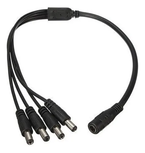 Cctv Cable Poder Splitter 4 Salidas + Transformador