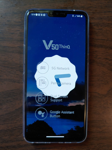 Lg V50 Thinq 5g 128 Gb Astro Black 6 Gb Ram Negro (Usado)