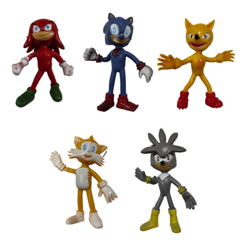 Sonic Figuras De 10 Cm + Carta Sonic/tails/knuckles/shadow
