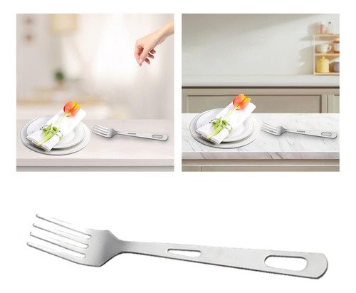 Vajilla De Titanio Para Acampar, Utensilios Tenedor
