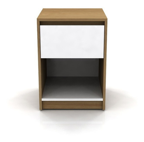 Imagen 7 de 7 de Mesa De Luz Con Cajon Y Espacio Moderna Guia Metalica
