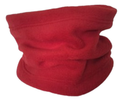 Cuello Gorro Polar Liso Para Niños Rojo Unico