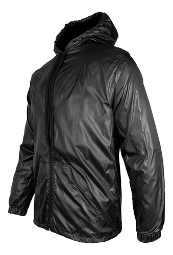 Campera Con Tafeta Rompeviento Bolsillos Cierre Deportiva