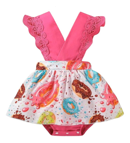 Vestido De Donas, Donitas Para Bebe De 6m A 9m