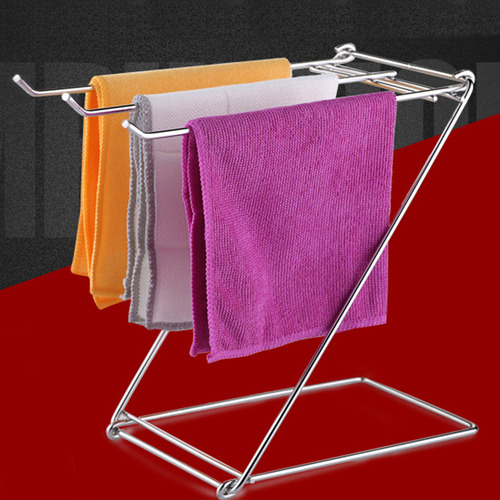 Toallero De Piso Plegable De Acero Inoxidable En Forma De Z,