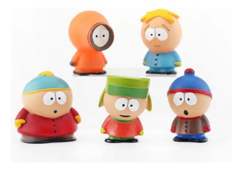 Set 5 Figuras South Park Cartman Kyle Kenny Stan Butters