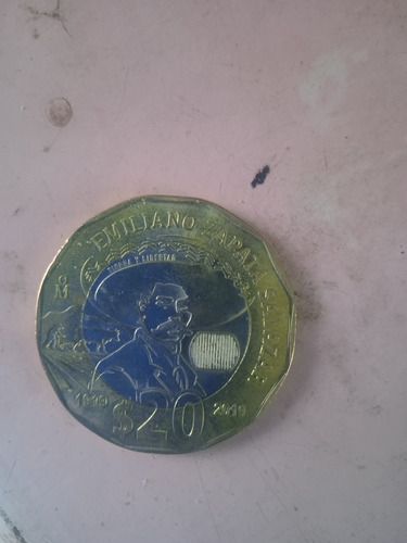 Moneda De 20 Pesos Conmemorativa Emiliano Zapata Salazar