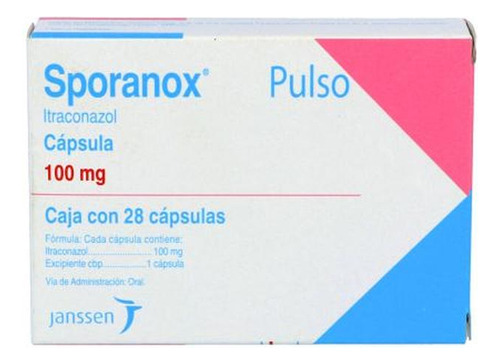 Sporanox Pulso 100 Mg Caja Con 28 Cápsulas