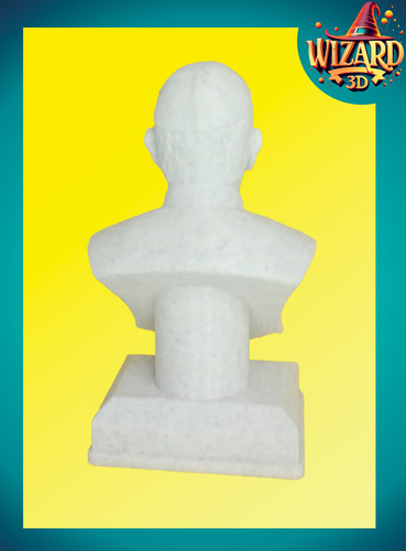 Busto Papa Francisco - Impresion 3d - Efecto Mármol - 20 Cm Granito - Marmol