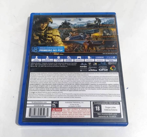 Call Of Duty: Black Ops 4 Black Ops Standard Edition Actvis (Usado)