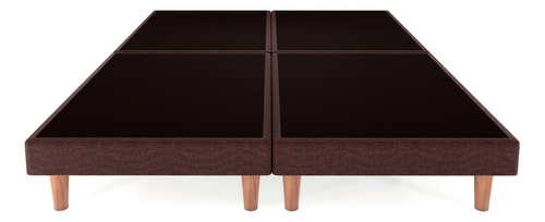 Recamara Base Cama Box Cabecera Cairo Chocolate Matrimonial Color Marrón