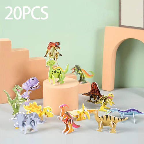2 Juego Creativo De Rompecabezas 3d Diy Para Niños 2 Piezas