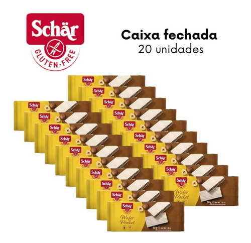 Kit Wafer Recheado Com Creme De Avelã Wafer Pocket Dr. Scha