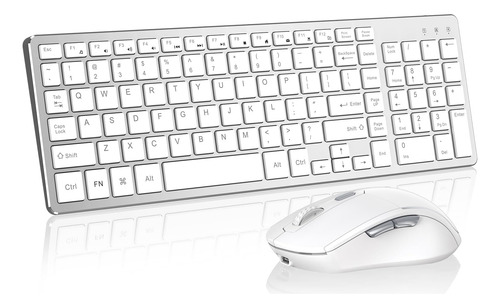 Combo Teclado Mouse Inalámbrico Usb 2.4ghz Ergonómico