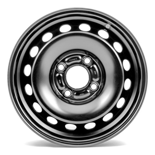 Imagen 3 de 7 de Llanta De Acero 5,5 X 14 - (pintada Negra) Ford Ka 16/19