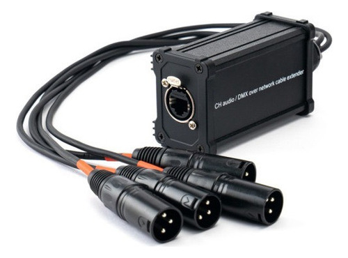 Cable Caja Rj45 - Xlr (kit Caja 4 Macho + Caja 4 Hembra)