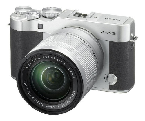 Fujifilm X Series X-A3 16-50mm OIS II Kit sin espejo color plateado
