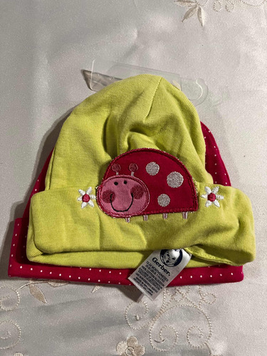 Set Gorros Para Bebés Niñas (2unidades) Para 12 -24 Meses