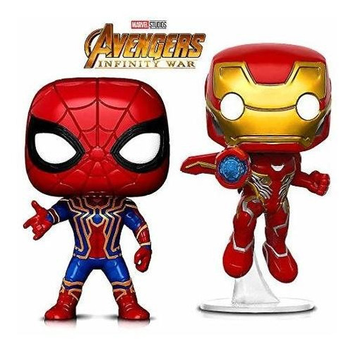 Funko Pop Marvel Infinity Guerra Iron Man Y Spider Cifras De