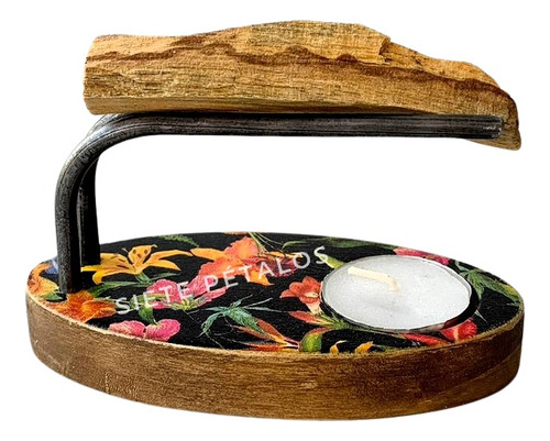 Quemador De Palo Santo Flores Oval